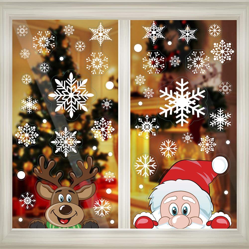 Kerstvensterstickers, statisch - Wedding Decor Supply Store recensie en prijs